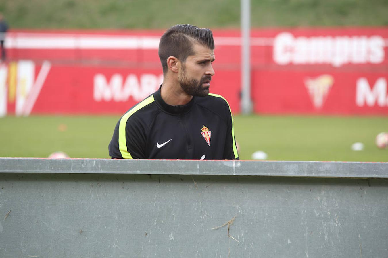 Entrenamiento del Sporting del 13 de octubre de 2016