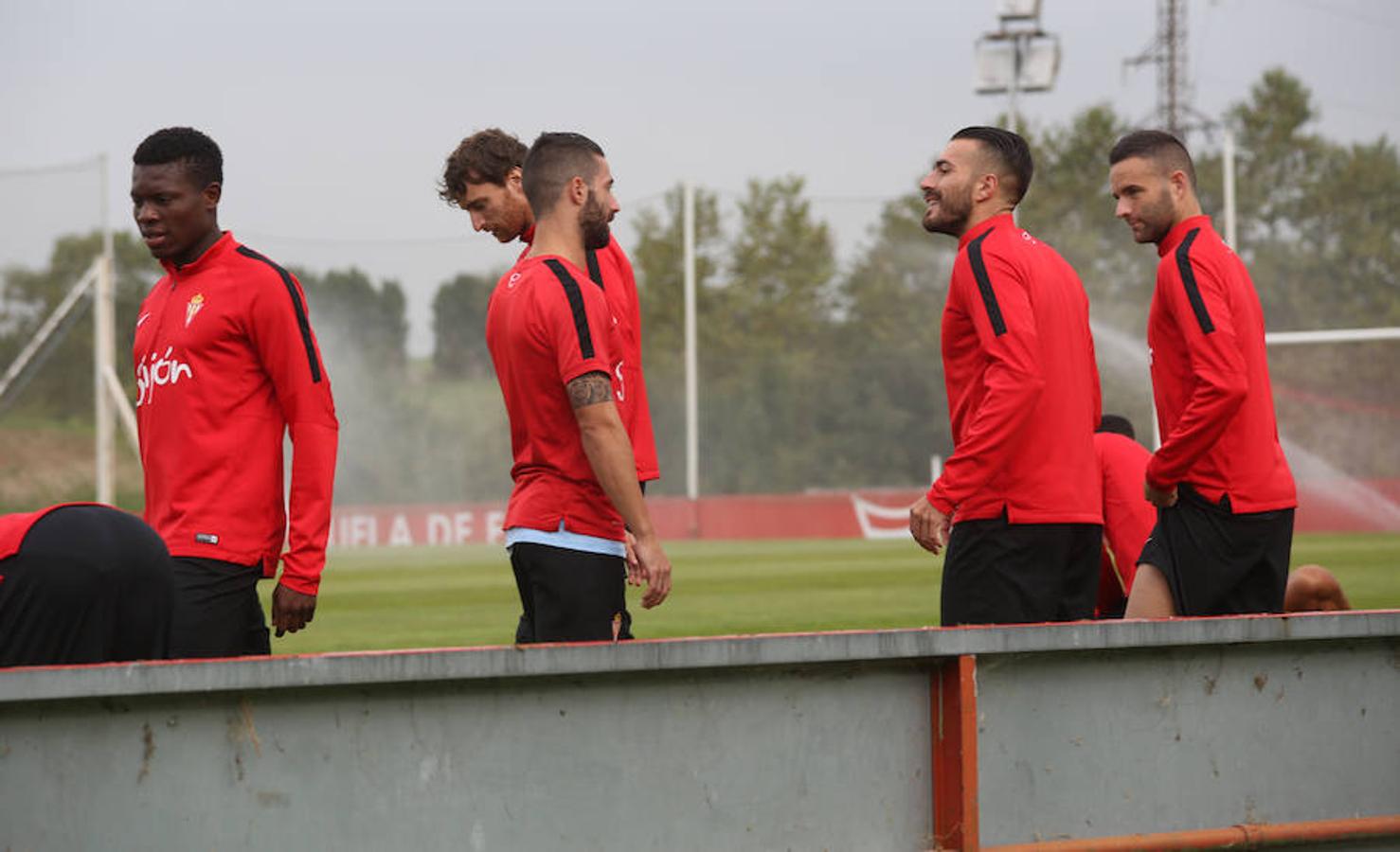 Entrenamiento del Sporting del 13 de octubre de 2016