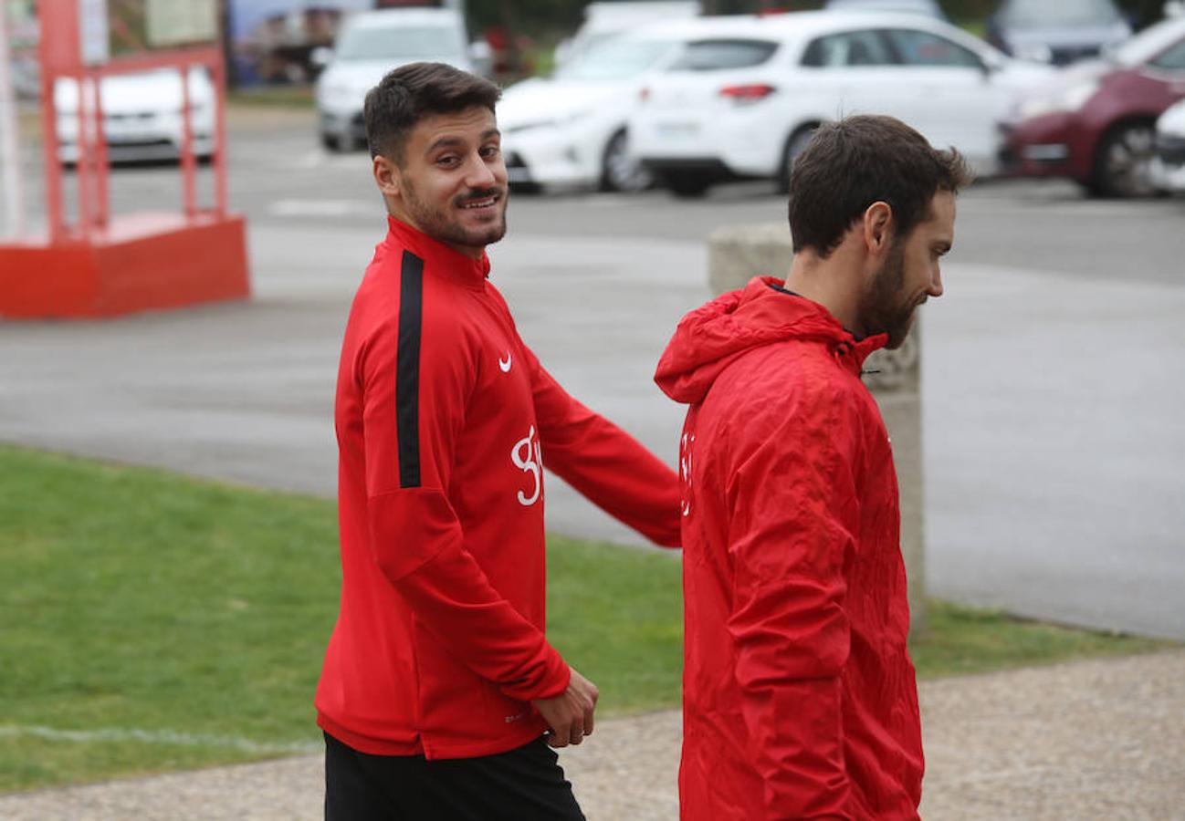 Entrenamiento del Sporting del 13 de octubre de 2016