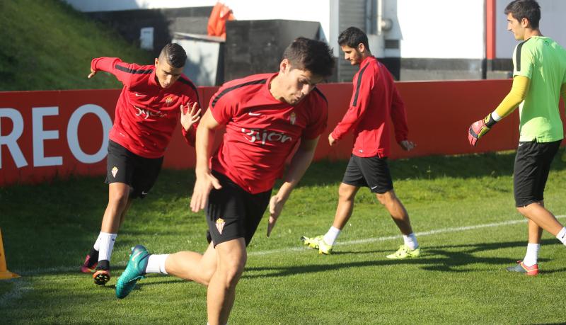 Entrenamiento del Sporting en Mareo