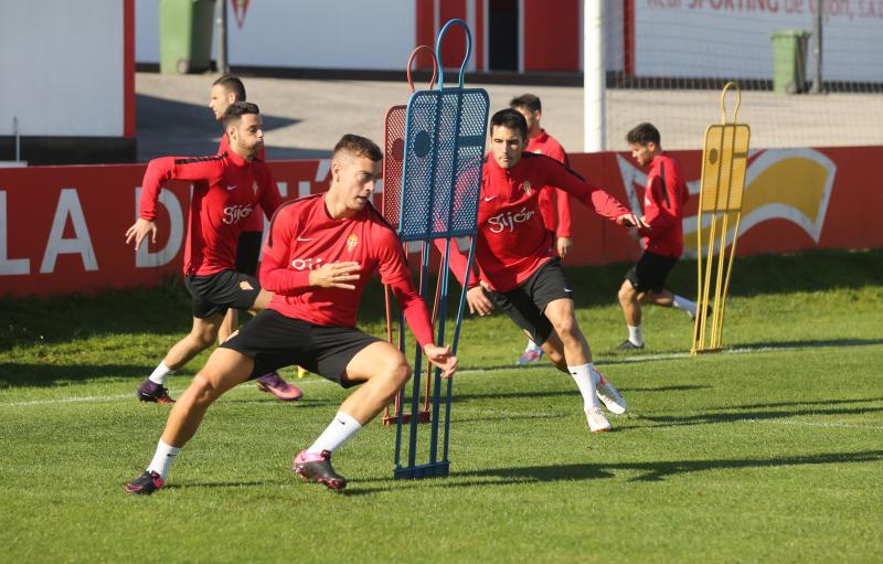 Entrenamiento del Sporting en Mareo