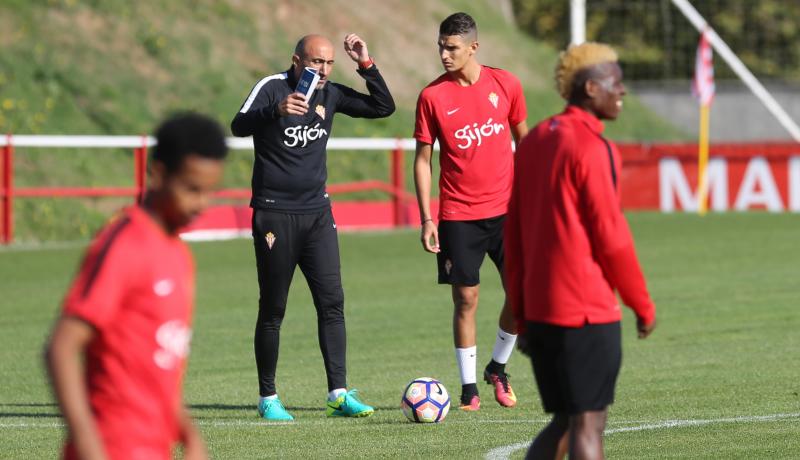 Entrenamiento del Sporting en Mareo