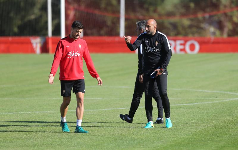 Entrenamiento del Sporting en Mareo