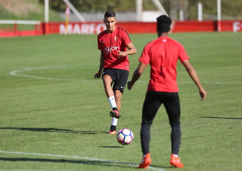 Entrenamiento del Sporting en Mareo