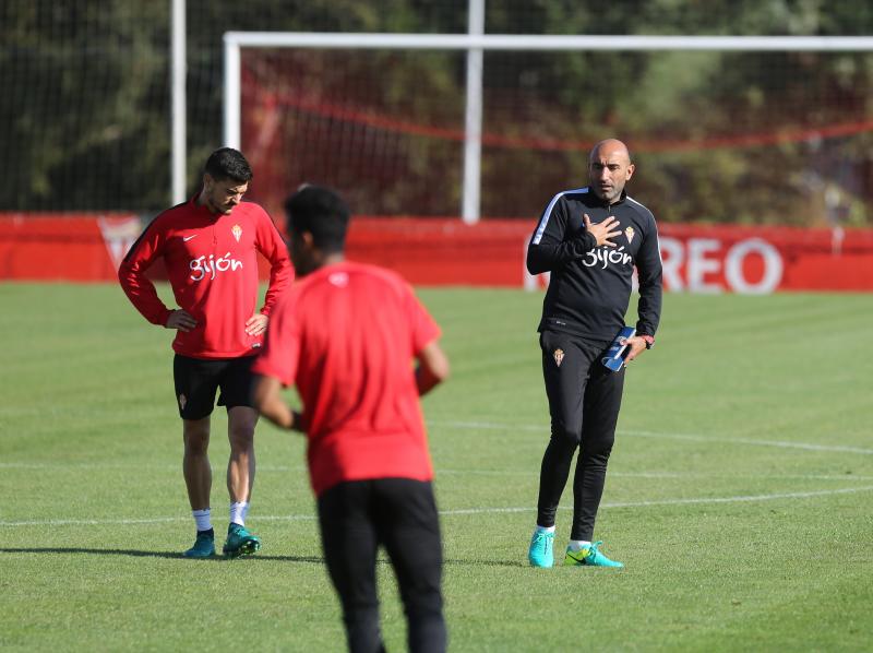 Entrenamiento del Sporting en Mareo