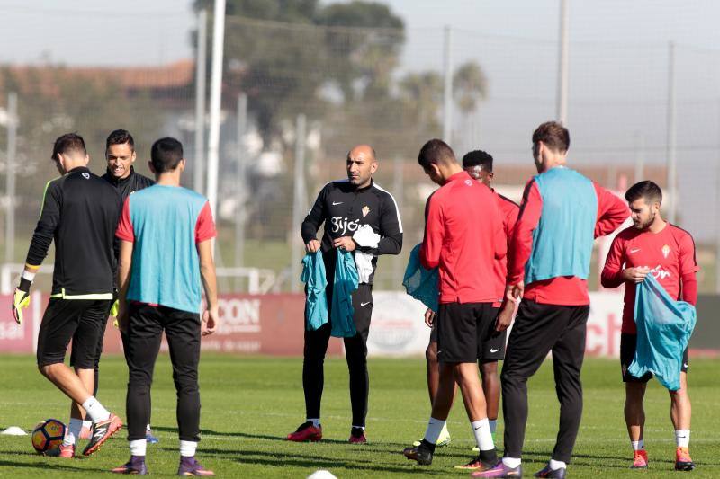 Entrenamiento del Real Sporting