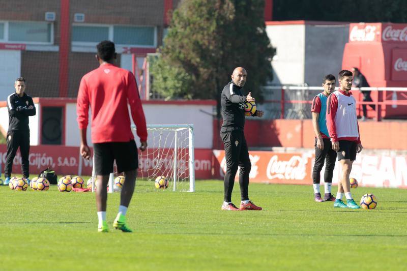 Entrenamiento del Real Sporting