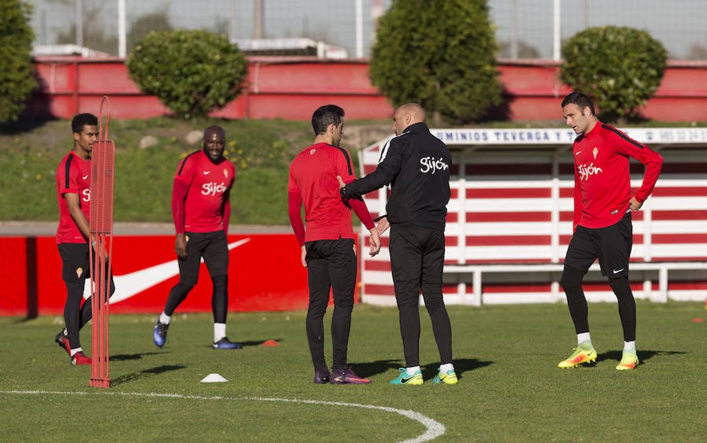 Entrenamiento del Sporting del 5 de diciembre de 2016