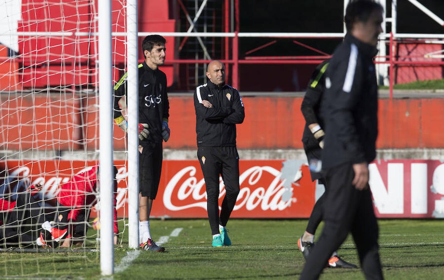 Entrenamiento del Sporting del 5 de diciembre de 2016