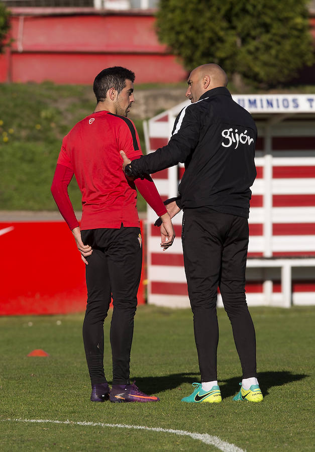 Entrenamiento del Sporting del 5 de diciembre de 2016