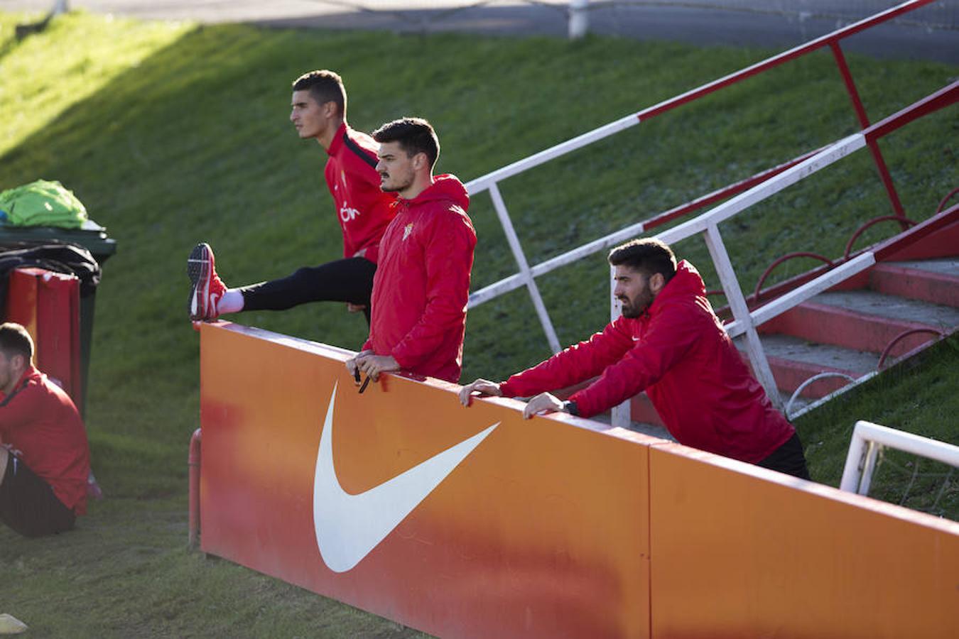 Entrenamiento del Sporting del 5 de diciembre de 2016