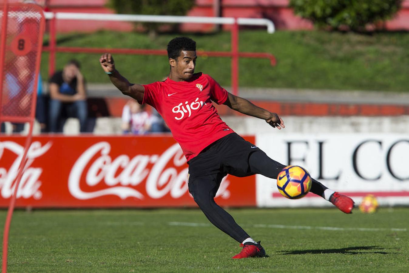 Entrenamiento del Sporting del 5 de diciembre de 2016