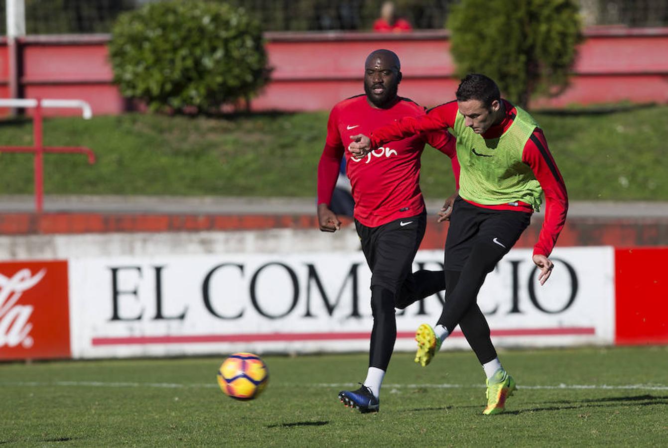 Entrenamiento del Sporting del 5 de diciembre de 2016