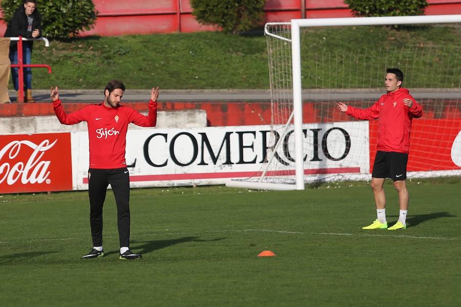 Entrenamiento del Sporting en Mareo