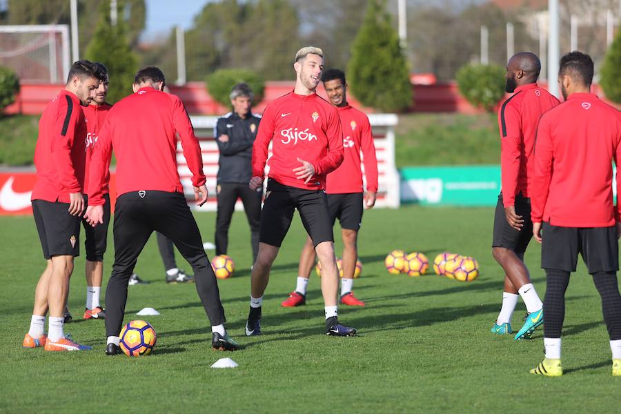 Entrenamiento del Sporting en Mareo