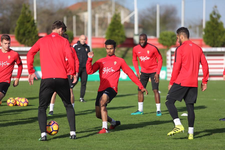 Entrenamiento del Sporting en Mareo