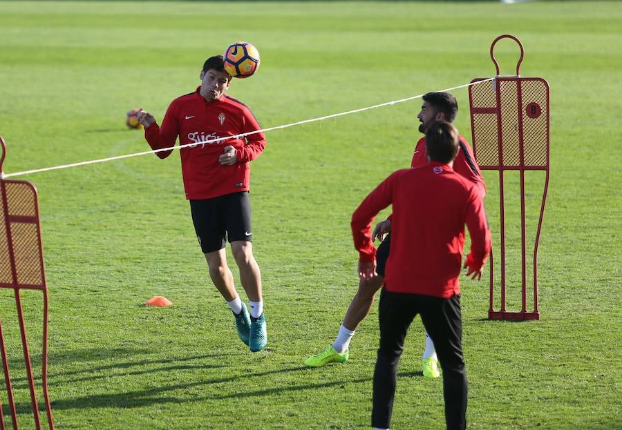 Entrenamiento del Sporting en Mareo