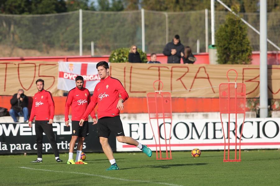 Entrenamiento del Sporting en Mareo