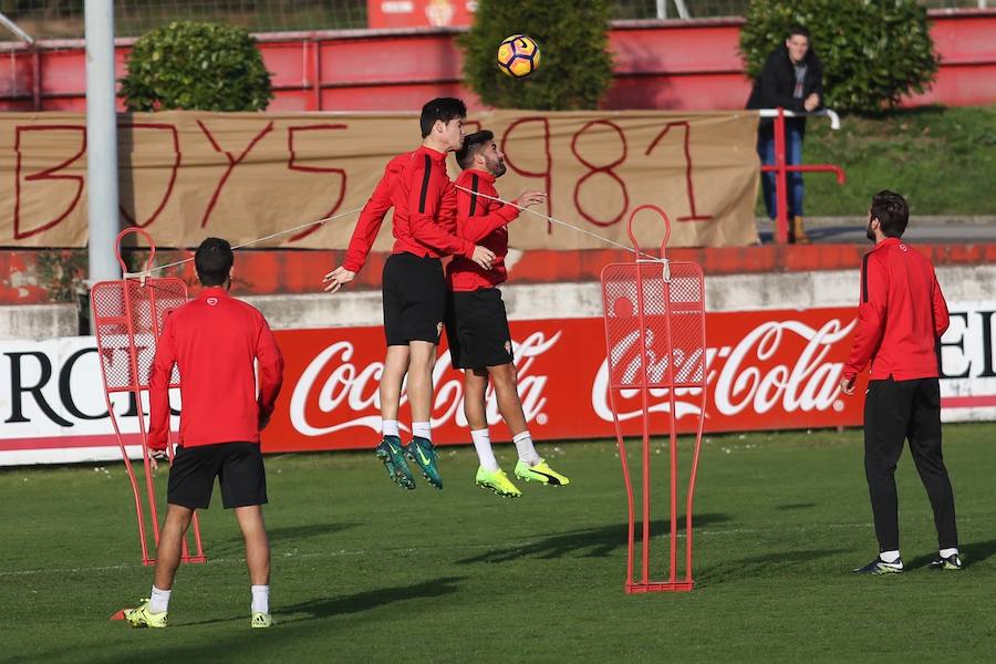 Entrenamiento del Sporting en Mareo