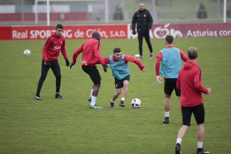 Entrenamiento del Sporting (19/12/16)