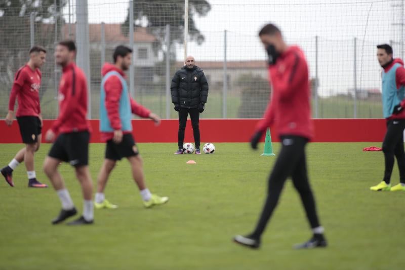 Entrenamiento del Sporting (19/12/16)