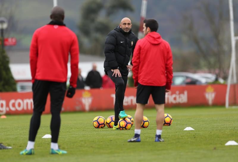 Entrenamiento del Sporting (10/01/17)