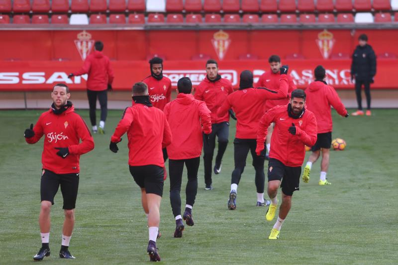 Entrenamiento del Sporting (21/01/17)