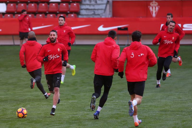 Entrenamiento del Sporting (21/01/17)