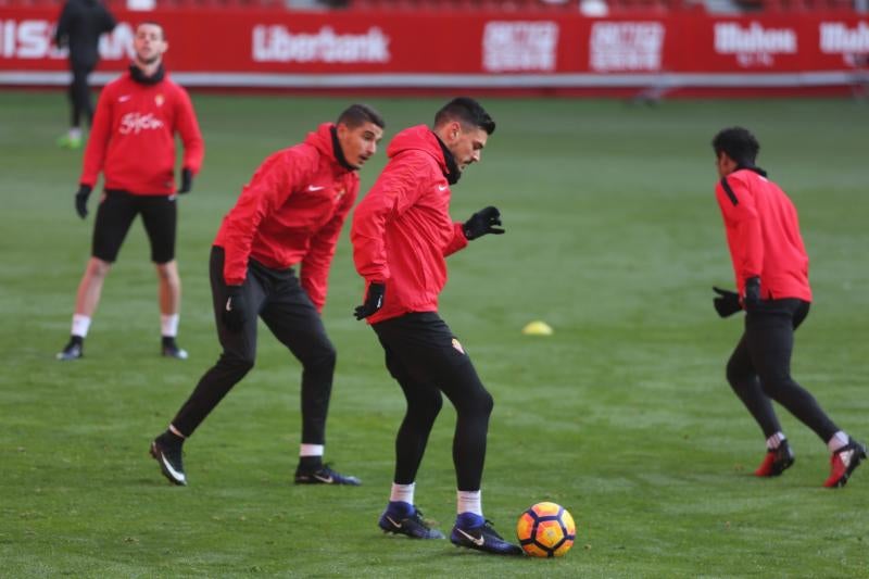 Entrenamiento del Sporting (21/01/17)