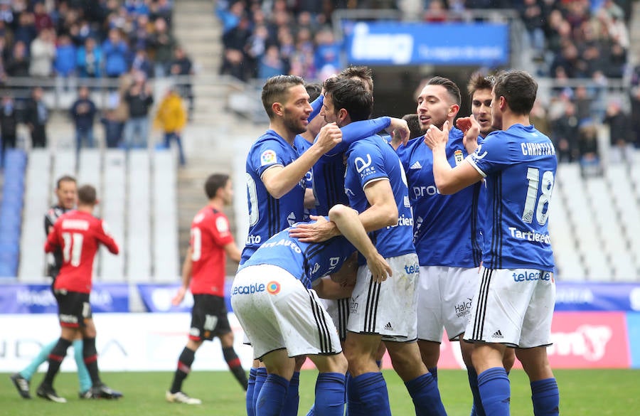 El Real Oviedo 2-1 Mallorca, en imágenes