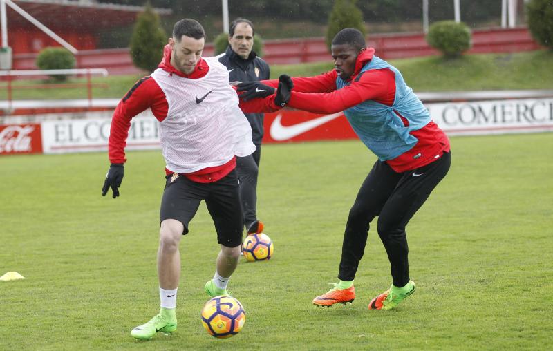 Entrenamiento del Sporting (13/02/17)