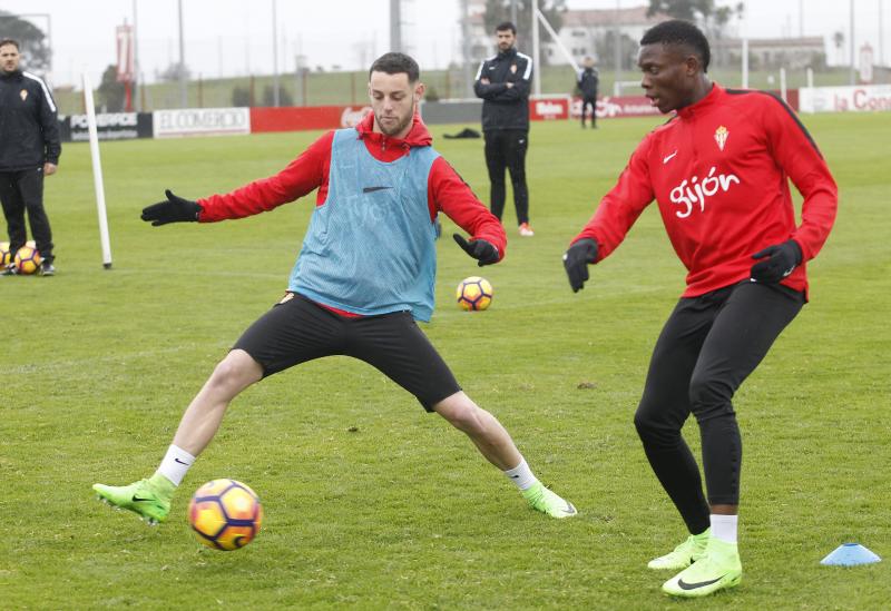 Entrenamiento del Sporting (13/02/17)