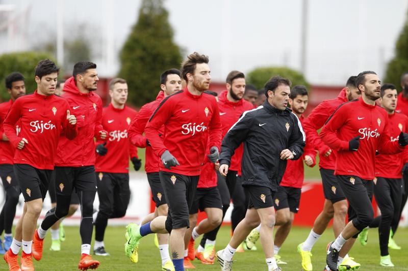 Entrenamiento del Sporting (13/02/17)