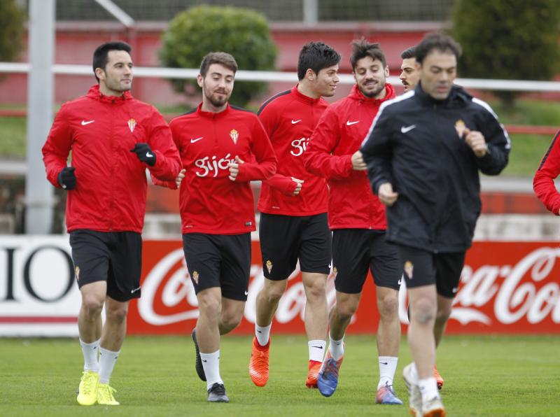 Entrenamiento del Sporting (13/02/17)