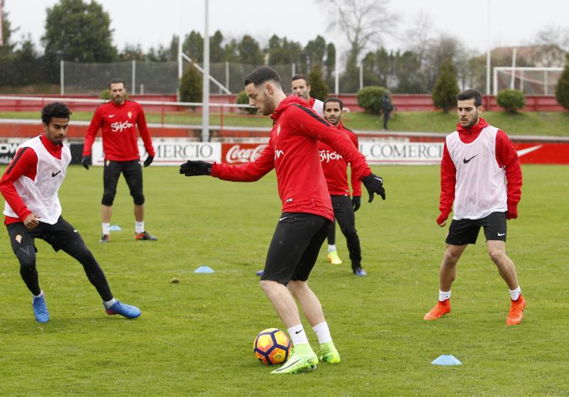 Entrenamiento del Sporting (13/02/17)