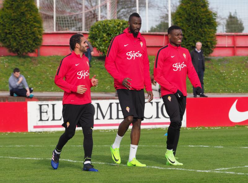 Entrenamiento del Sporting (15/02/17)