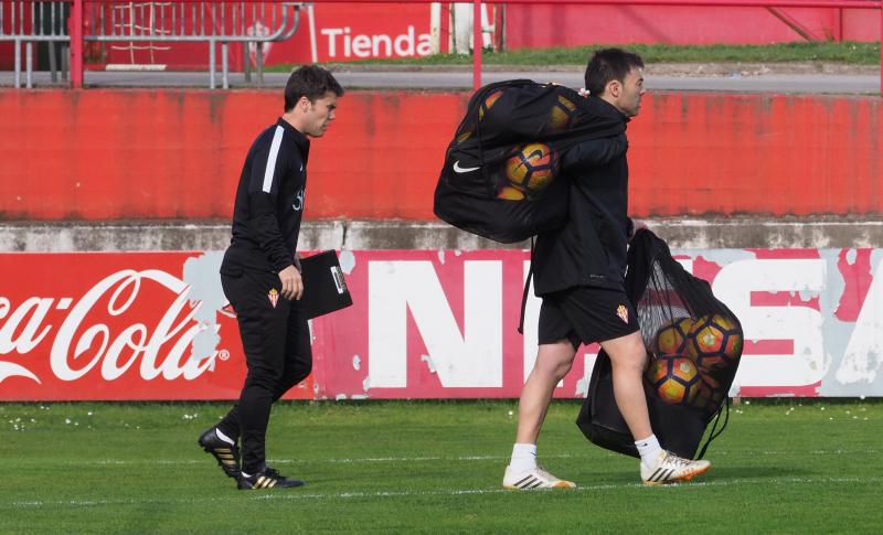 Entrenamiento del Sporting (15/02/17)