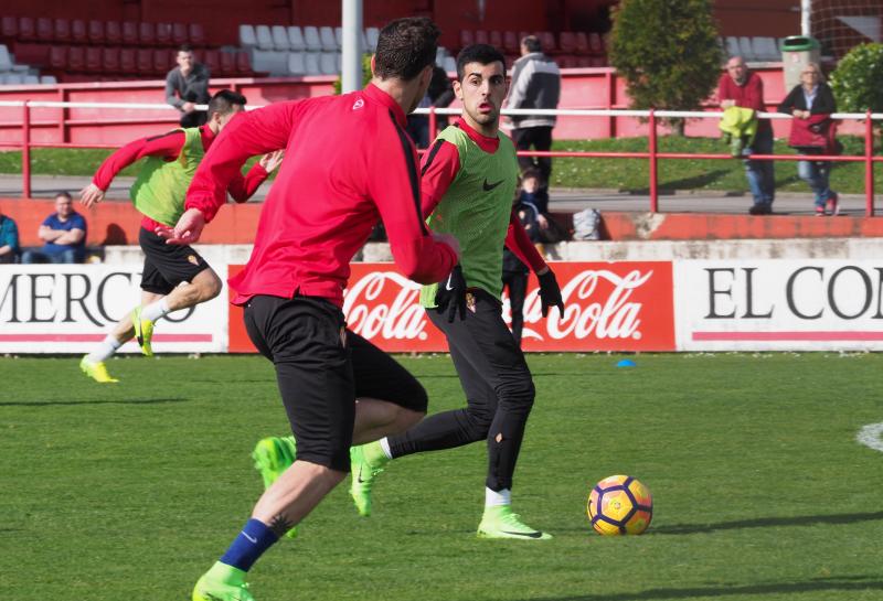 Entrenamiento del Sporting (15/02/17)