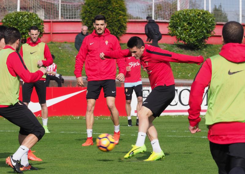 Entrenamiento del Sporting (15/02/17)