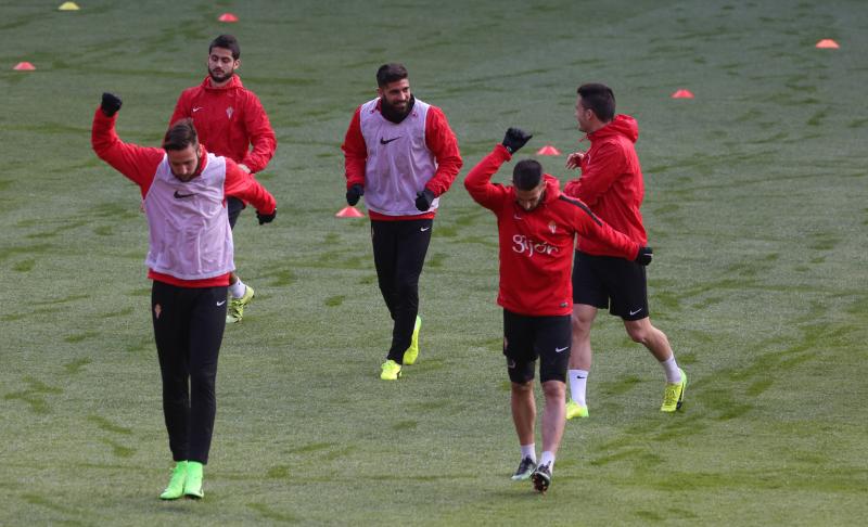 Entrenamiento del Sporting (16/02/17)