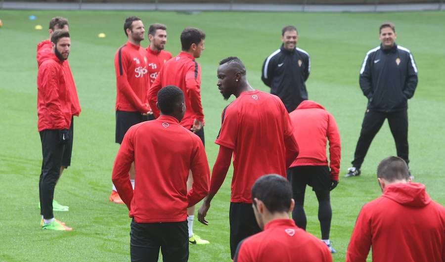 Entrenamiento del Sporting (24-02-2017)