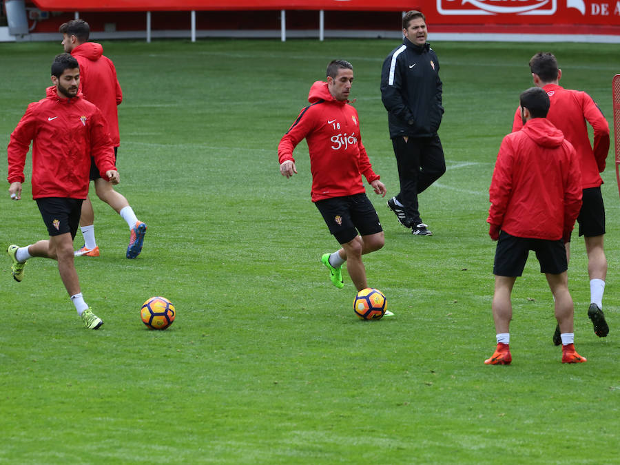 Entrenamiento del Sporting (24-02-2017)