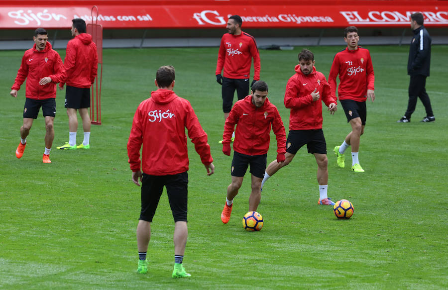 Entrenamiento del Sporting (24-02-2017)