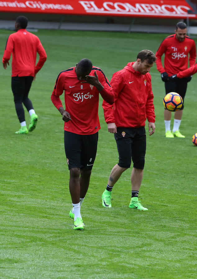 Entrenamiento del Sporting (24-02-2017)