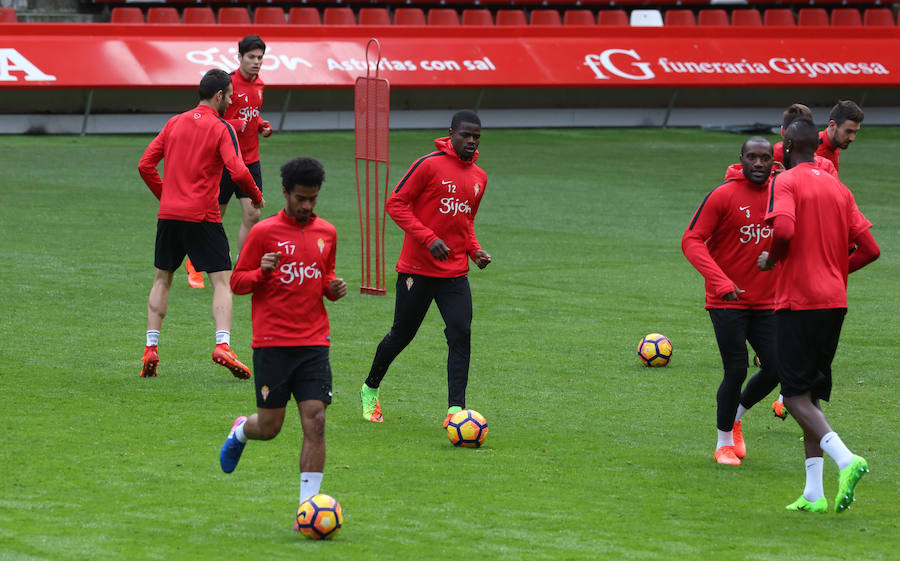 Entrenamiento del Sporting (24-02-2017)