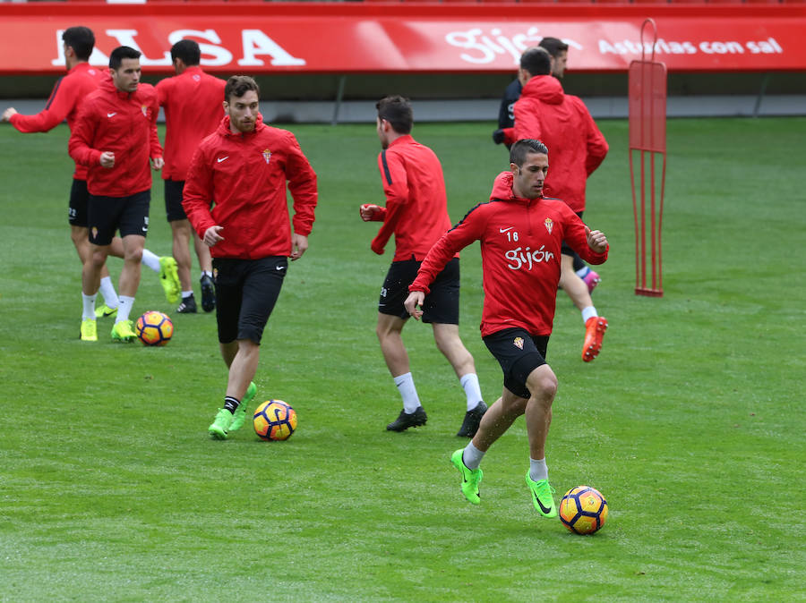 Entrenamiento del Sporting (24-02-2017)