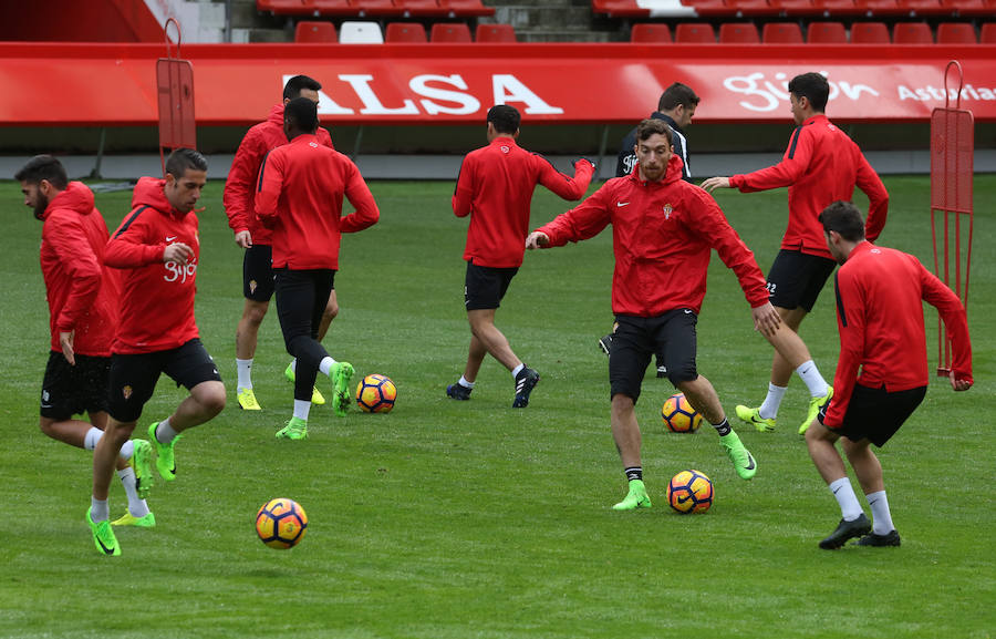 Entrenamiento del Sporting (24-02-2017)