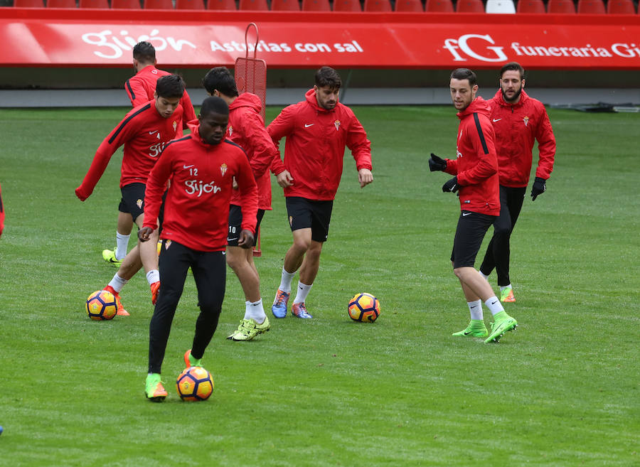 Entrenamiento del Sporting (24-02-2017)