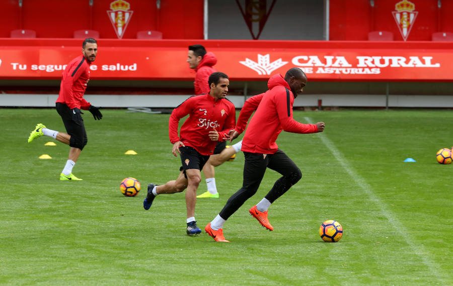 Entrenamiento del Sporting (24-02-2017)