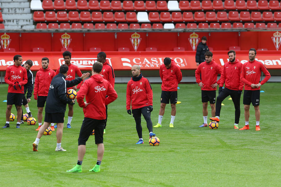 Entrenamiento del Sporting (24-02-2017)